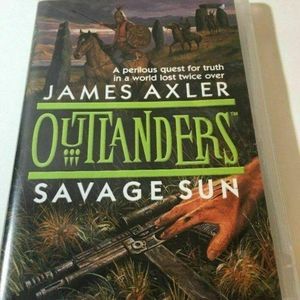 OUTLANDERS SAVAGE SUN by JAMES AXLER  ABRIDGED Cassette read‎ along book